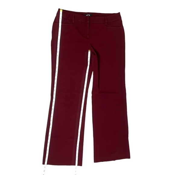 Apt. 9 Modern Fit Wine Color Pants - Size 8 - Picture 8 of 10